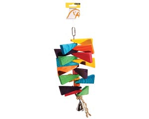 Parrot Toy Wooden Steps With Bell