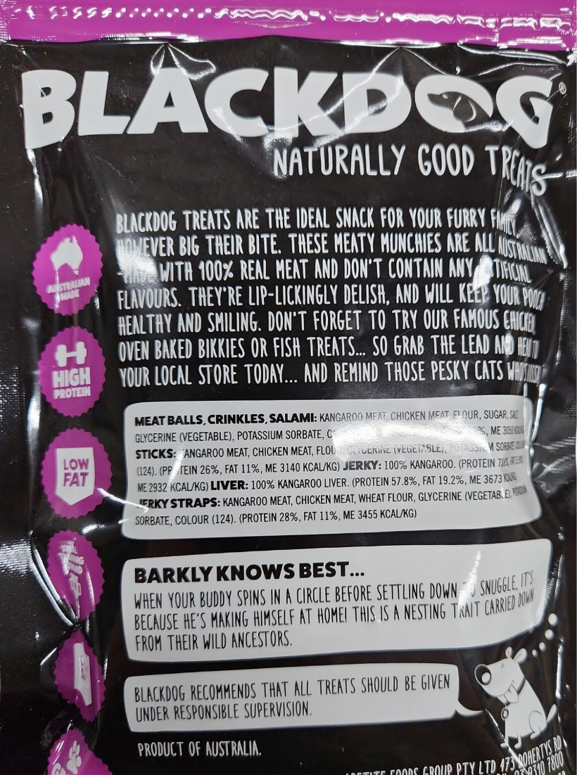 BlackDog Roo Jerky Straps 150G