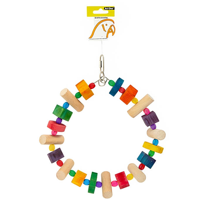 Parrot Toy Wooden Ring