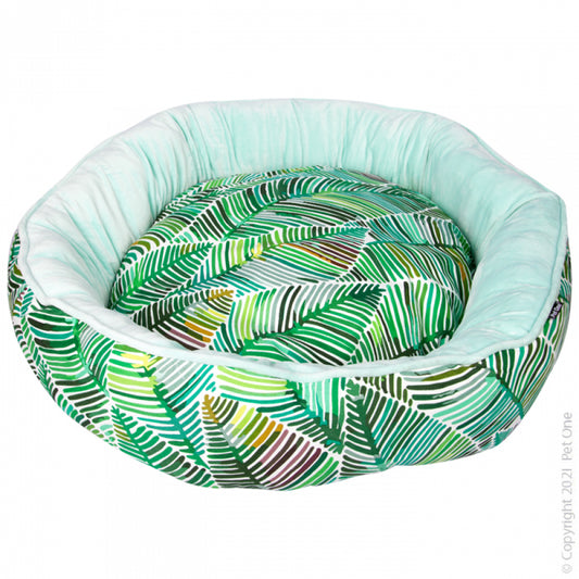 Oval Bedding Tropical Fern