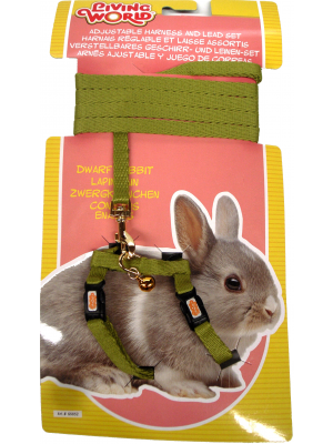 Living World Dwarf Rabbit Harness/Lead set