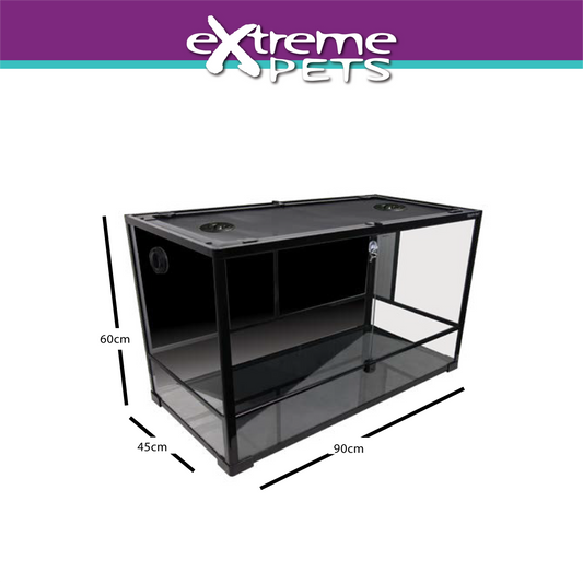 ReptileOne RTF 900HT GLASS HINGED DOOR TERRARIUM